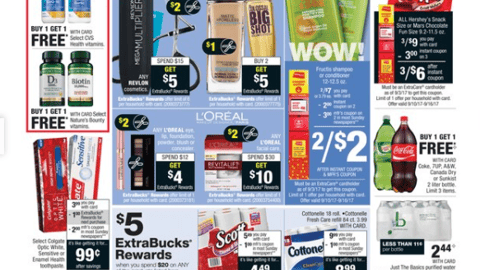 CVS L'Oreal ExtraBucks Rewards Feature